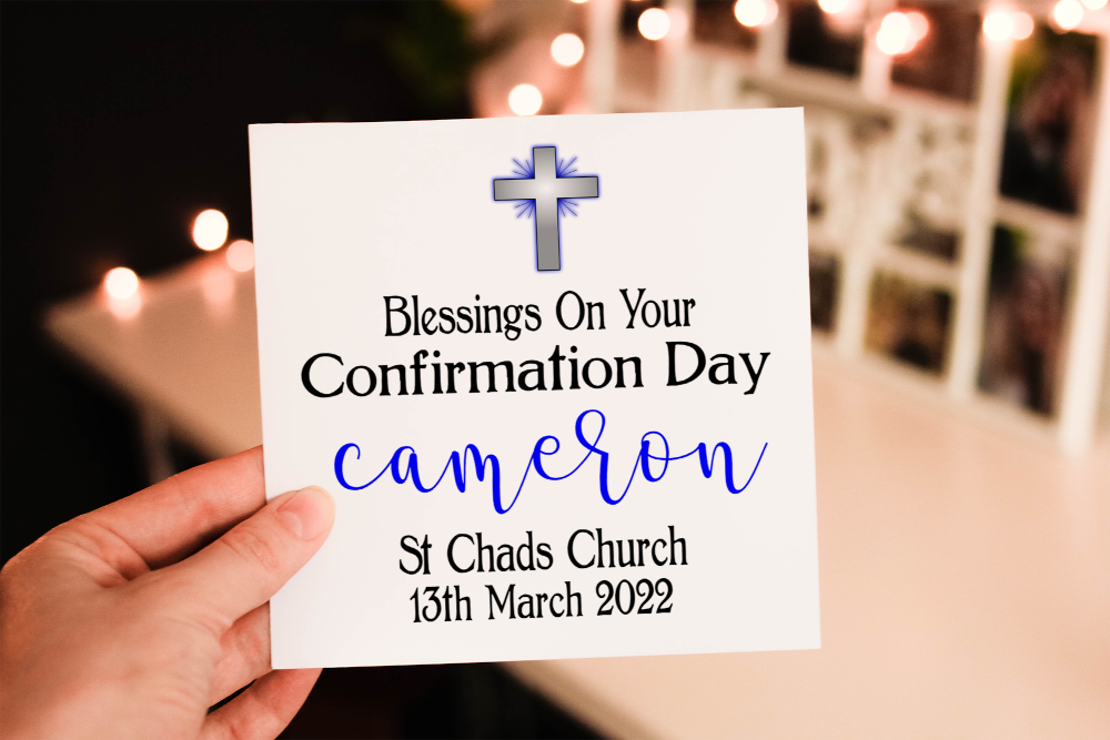 Blessings On Your Confirmation Day Card, Confirmation Card